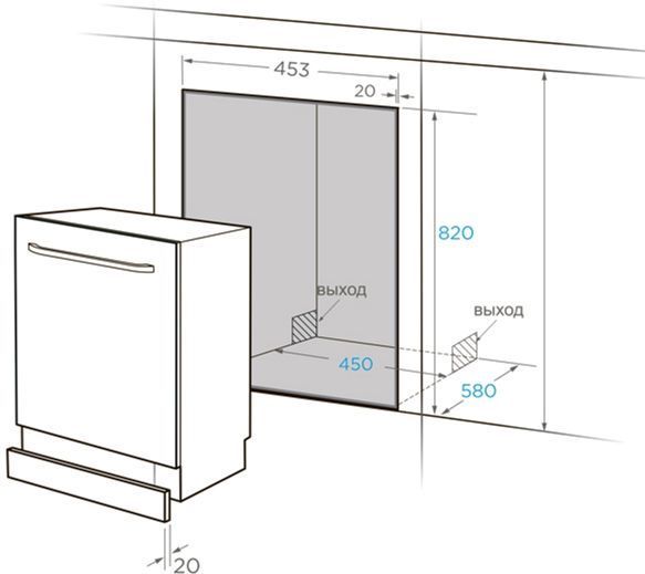 Посудомоечная машина Midea (MID45S510-UKR) MID45S510-UKR фото