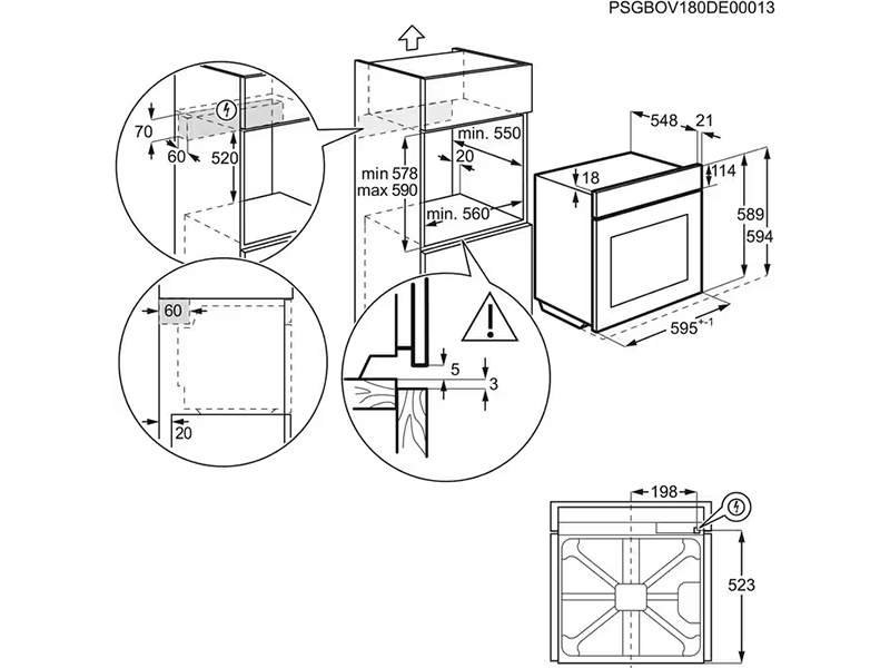 Духова шафа Electrolux (EOC8P39WX) EOC8P39WX фото