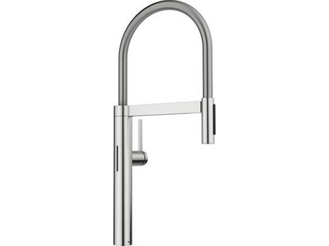 Кухонний змішувач Blanco з витяжним виливом, сенсорне вмикання CULINA-S II Sensor PVD steel (527462) 527462 фото
