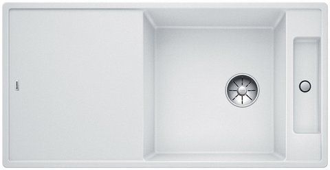Кухонна мийка Blanco AXIA III XL 6 S-F Silgranit&reg; колір білий, дошка скло з кл.-авт. InFino (523529) монтаж у рівень зі стільницею 523529 фото