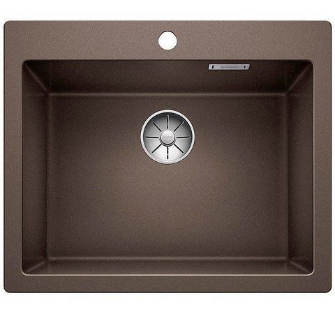 Кухонная мойка Blanco PLEON 6 Silgranit&reg; цвет кофе с отводной арматурой InFino (521688) монтаж на столешницу 521688 фото