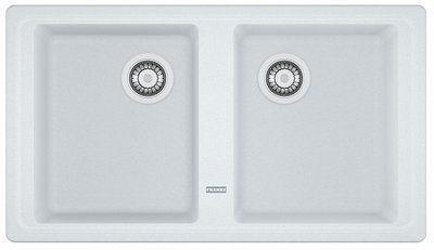 Кухонна мийка Franke Basis BFG 620 (114.0363.941) гранітна - врізна - оборотна - колір Білий 114.0363.941 фото