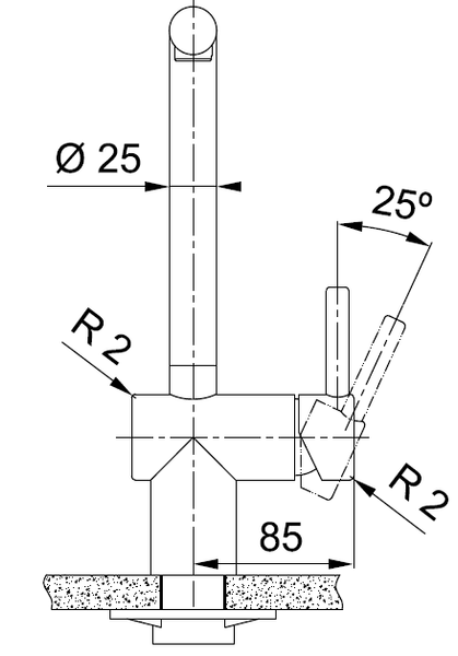 Кухонний змішувач Franke ATLAS NEO з ламінарним потоком води (115.0628.204) Copper (Мідь) 115.0628.204 фото