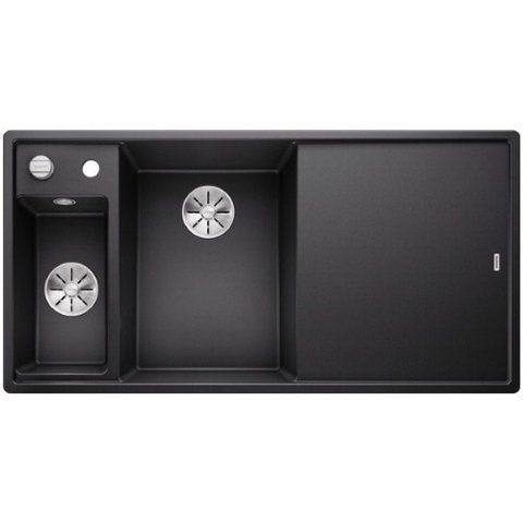 Кухонная мойка Blanco AXIA III 6 S Silgranit&reg; цвет антрацит - чаша слева, доска стекло скл.-авт. InFino (524653) монтаж на столешницу 524653 фото