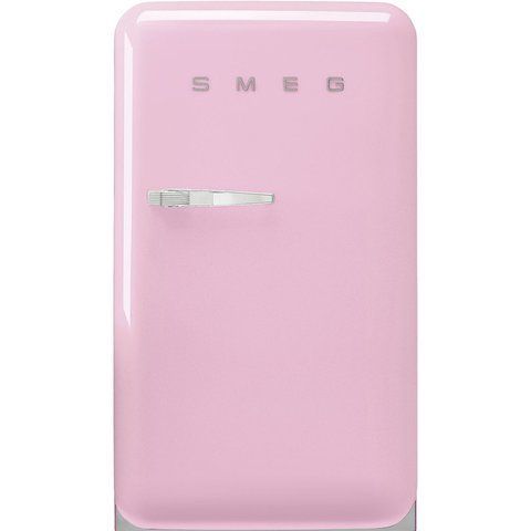 Smeg FAB10HRPK5 - серія 50'S RETRO STYLE - Мінібар однодверний соло, стиль 50', висота 97 см, правостороннє відкривання, рожевий FAB10HRPK5 фото