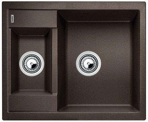 Кухонная мойка Blanco METRA 6 Silgranit&reg; цвет кофе з клапаном-автоматом (516162) монтаж на столешницу 516162 фото