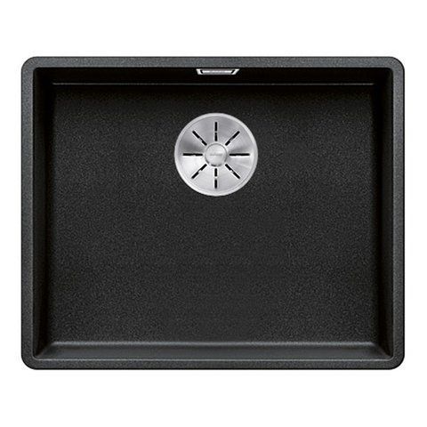 Кухонна мийка Blanco SUBLINE 500-F Silgranit&reg; колір антрацит з відв.арм. InFino (523532) монтаж у рівень зі стільницею 523532 фото