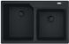 Кухонна мийка Franke Urban UBG 620-78 Black Edition (114.0699.237) гранітна - вр+ізна - колір Чорний матовий - (пластиковий коландер у комлекті) 114.0699.237 фото