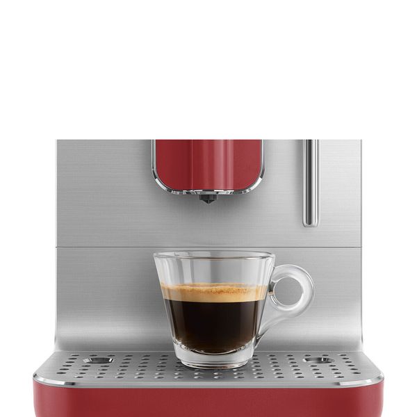 Smeg BCC02RDMEU - серія COLLEZIONE - Автоматична кавомашина з ручним капучинатором, колір червоний матовий bcc02rdmeu фото
