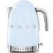 Smeg KLF04PBEU - серія 50'S RETRO STYLE - Чайник електричний з регулятором температури, 1,7л, колір пастельно-блакитний KLF04PBEU фото