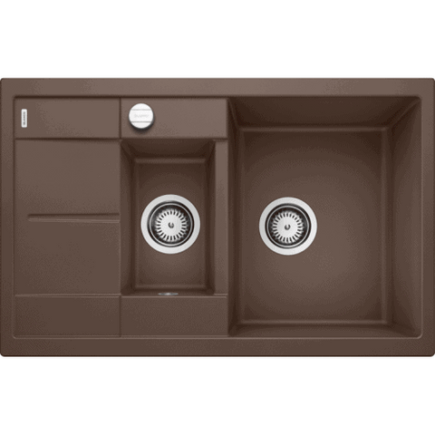 Кухонная мойка Blanco METRA 6 S Compact Silgranit&reg; цвет кофе склапаном-автоматом (515044) монтаж на столешницу 515044 фото