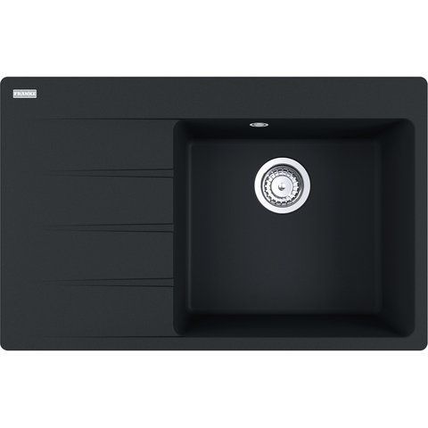 🟥 Кухонна мийка Franke Centro CNG 611-78 TL (114.0630.466) гранітна - врізна - крило ліворуч - колір Чорний матовий 114.0630.466 фото