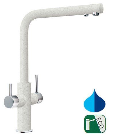 🟥 Кухонний змішувач з підключенням до фільтра води Franke NEPTUNE CLEAR WATER (115.0370.703) Білий - Архів 115.0370.703 фото