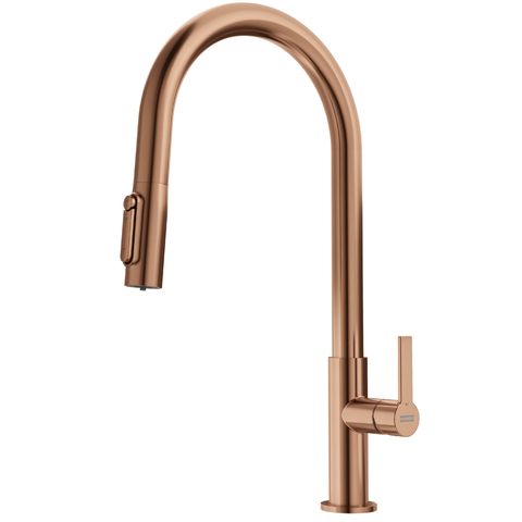🟥 Кухонний змішувач Franke Maris Slim J Clear Water 120.0736.602 - витяжний вилив, підключення до фільтра, PVD copper (мідь) 120.0736.602 фото
