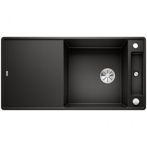 Кухонная мойка Blanco AXIA III XL 6 S-F Silgranit&reg; цвет черный, доска стекло скл.-авт. InFino (525859) монтаж в уровень со столешницей 525859 фото