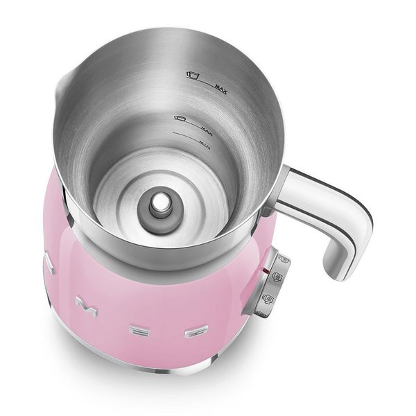 Smeg MFF01PKEU - серія 50'S RETRO STYLE - Спінювач молока, колір рожевий MFF01PKEU фото