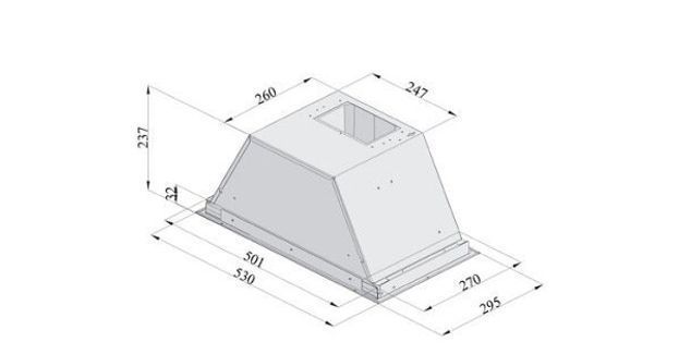 Кухонна витяжка Fabiano Box 60 Inox Premium - 8104.504.1540 8104.504.1540 фото
