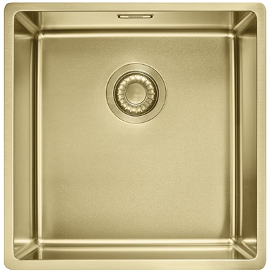 Кухонна мийка Franke Box BXM 210 / 110-40 (127.0662.648) нержавіюча сталь - монтаж врізний, у рівень або під стільницю - Золотий PVD 127.0662.648 фото