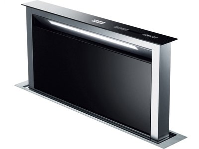 Кухонная вытяжка Franke Downdraft FDW 908 IB XS (110.0365.588) нерж. сталь / чёрное стекло встраиваемая для монтажа в столешницу, 79.4 см 110.0365.588 фото
