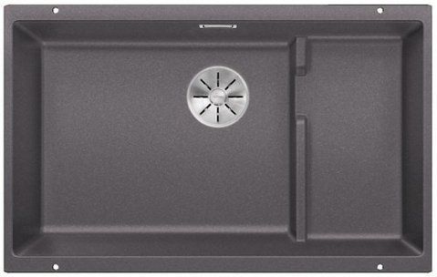Кухонная мойка Blanco SUBLINE 700-U Level Silgranit&reg; цвет темная скала с отводной арматурой InFino (523539) монтаж под столешницу 523539 фото
