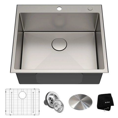 Кухонна мийка Kraus Standart PRO&trade; з неіржавної сталі 1,5 мм (KHT301-25) монтаж на стільницю KHT301-25 фото