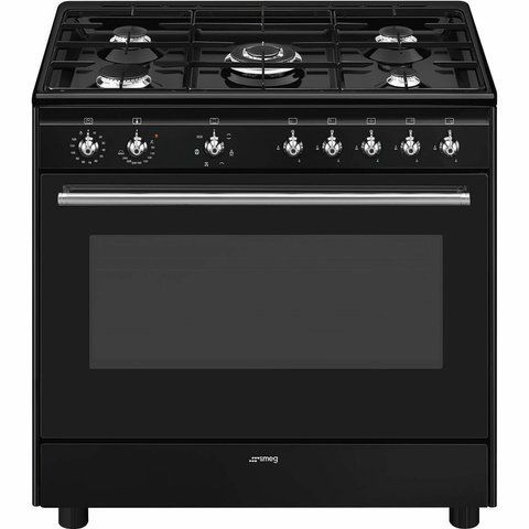 Smeg CX91GMBL - серія CONCERTO - Варильний центр соло, 90 см, 1 Духовка, колір чорний cx91gmbl фото