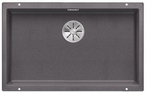 Кухонная мойка Blanco SUBLINE 700-U Silgranit&reg; цвет темная скала с отводной арматурой InFino (523443) монтаж под столешницу 523443 фото