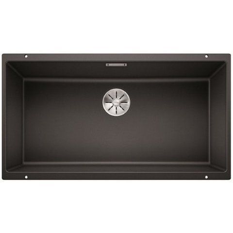 Кухонная мойка Blanco SUBLINE 800-U Silgranit&reg; цвет антрацит с отводной арматурой InFino (523141) монтаж под столешницу 523141 фото