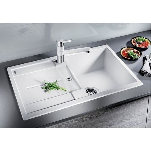 Кухонная мойка Blanco METRA 45 S Silgranit&reg; цвет серый беж склапаном-автоматом (517345) монтаж на столешницу 517345 фото