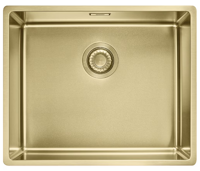 Кухонна мийка Franke Box BXM 210 / 110-50 (127.0662.540) нержавіюча сталь - монтаж врізний, у рівень або під стільницю - Золотий PVD 127.0662.540 фото