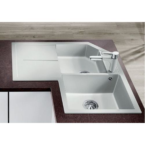 Кухонная мойка Blanco METRA 9 Е Silgranit&reg; цвет серый беж (517367) монтаж на столешницу 517367 фото