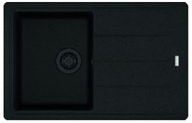 🟥 Кухонная мойка Franke Basis BFG 611-97 (114.0363.933) гранитная - врезная - оборотная - цвет Оникс 114.0363.933 фото