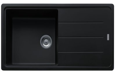 Кухонна мийка Franke Basis BFG 611-97 (114.0363.933) гранітна - врізна - оборотна - колір Онікс 114.0363.933 фото