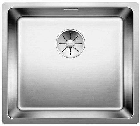 Кухонная мойка Blanco ANDANO 450-U нержавеющая сталь с зеркальной полировкой с отводной арматурой InFino (522963) монтаж под столешницу 522963 фото
