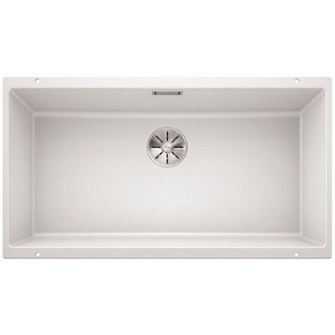 Кухонная мойка Blanco SUBLINE 800-U Silgranit&reg; цвет белый с отводной арматурой InFino (523145) монтаж под столешницу 523145 фото