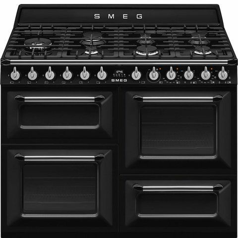 Smeg TR4110BL1 - серія VICTORIA - Варочний центр соло, 110 см, 3 Духовки tr4110bl1 фото