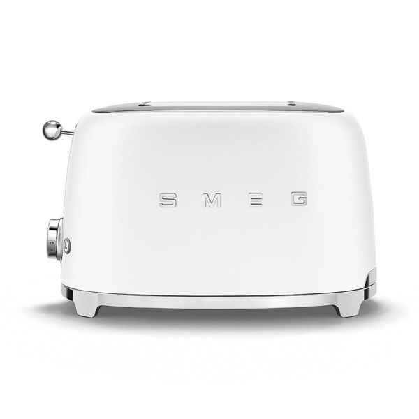 Smeg TSF01WHMEU - серія 50'S RETRO STYLE - Тостер електричний на 2 тости, колір білий матовий TSF01WHMEU фото