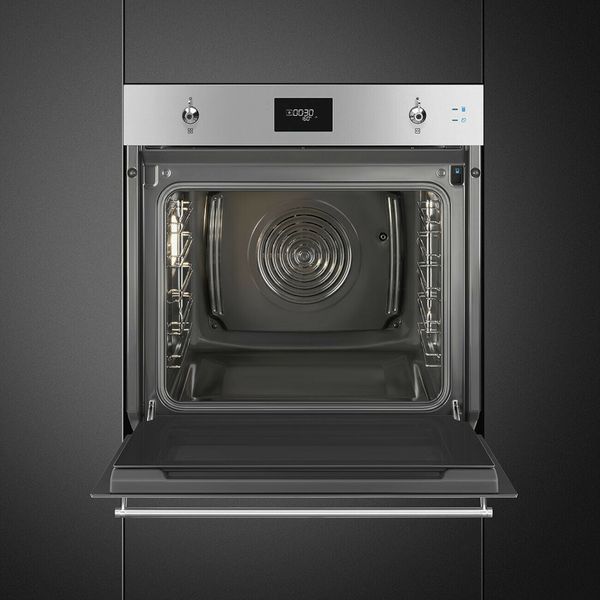 Smeg SO6301S2X - серія CLASSICA - Духова шафа комбінована з парою, 60 см, SteamOne, Compact Screen so6301s2x фото