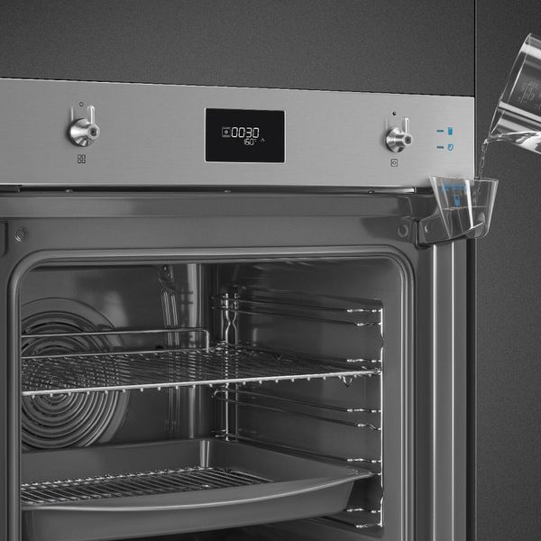 Smeg SO6301S2X - серія CLASSICA - Духова шафа комбінована з парою, 60 см, SteamOne, Compact Screen so6301s2x фото