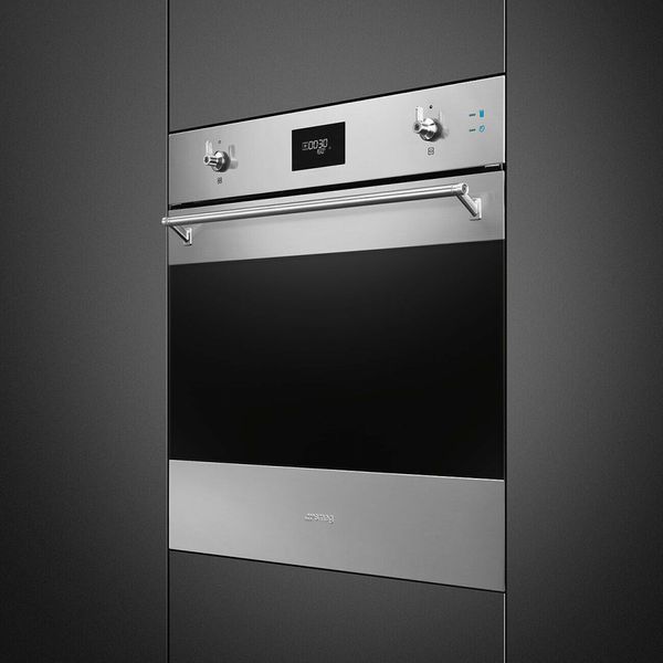 Smeg SO6301S2X - серія CLASSICA - Духова шафа комбінована з парою, 60 см, SteamOne, Compact Screen so6301s2x фото