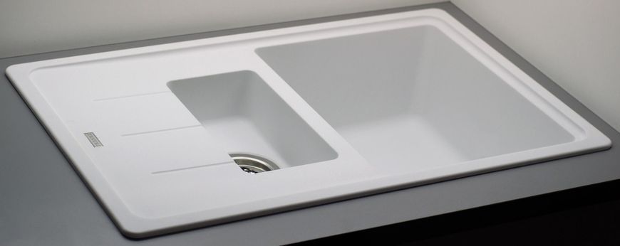 🟥 Кухонна мийка Franke Basis BFG 651-78 (114.0272.602) гранітна - врізна - оборотна - колір Білий 114.0272.602 фото