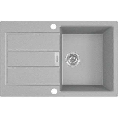 🟥 Кухонна мийка Franke Sirius 2.0 S2D 611-78 (143.0621.334) з тектонайта - врізна - оборотна - колір Сірий (2 отвори) 143.0621.334 фото