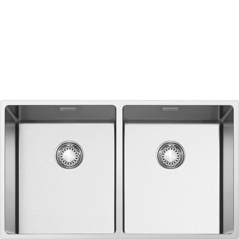 Smeg VR12S3434 - серія MIRA - Мийка, Mira, чаша 340 + 340*400 см без отвору для крана, потрійна установка R12, нерж. сталь vr12s3434 фото