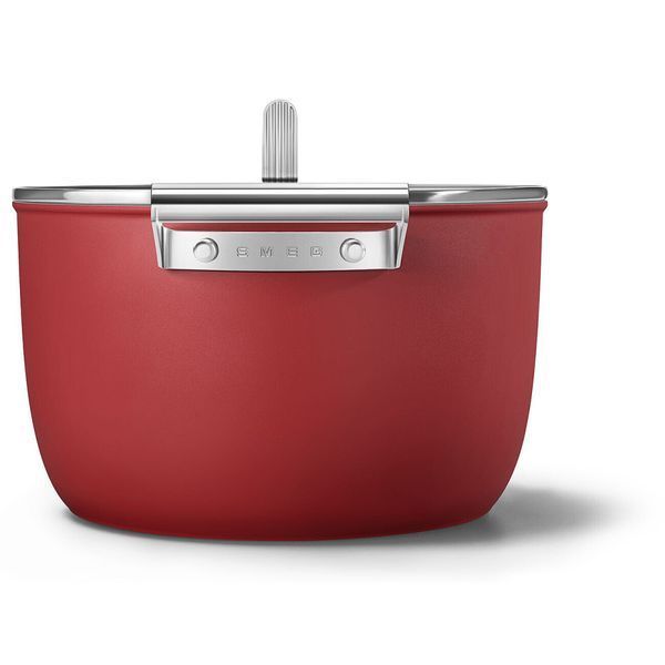 Smeg CKFC2611RDM - серія 50'S RETRO STYLE - Каструля 26 см, з кришкою, колір червоний матовий ckfc2611rdm фото