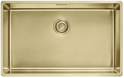 Кухонна мийка Franke Box BXM 210 / 110-68 (127.0662.643) нержавіюча сталь - монтаж врізний, у рівень або під стільницю - Золотий PVD 127.0662.643 фото