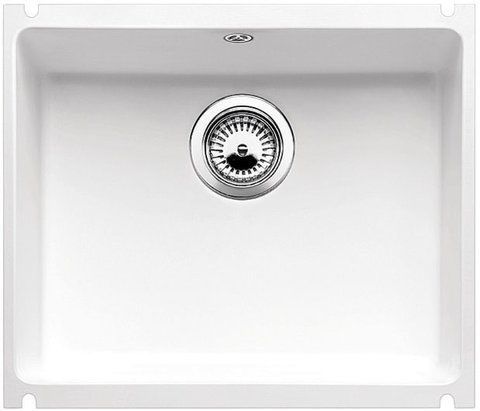 Кухонная мойка Blanco SUBLINE 500-U керамика глянсовийй белый (514506) монтаж под столешницу 514506 фото