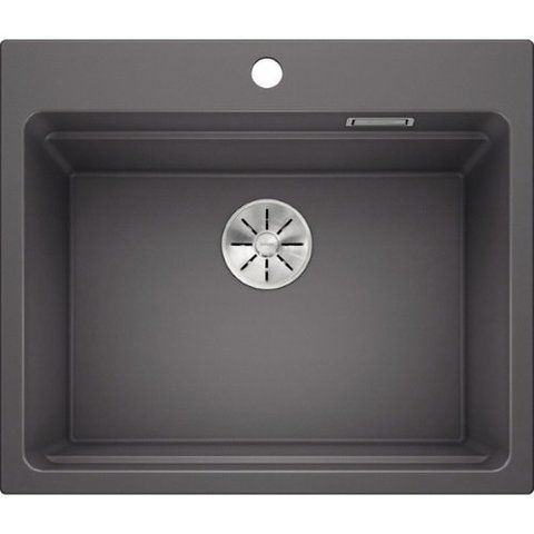 Кухонная мойка Blanco ETAGON 6 Silgranit&reg; цвет темная скала с отводной арматурой InFino (524540) монтаж на столешницу 524540 фото