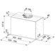 🟥 Кухонная вытяжка Franke Box Flush Basic FBFE BK A70 (305.0728.431) Черный матовый встраиваемая полностью 70 см 305.0728.431 фото 2