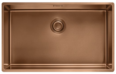 Кухонна мийка Franke Box BXM 210 / 110-68 (127.0662.644) нержавіюча сталь - монтаж врізний, у рівень або під стільницю - Мідний PVD 127.0662.644 фото