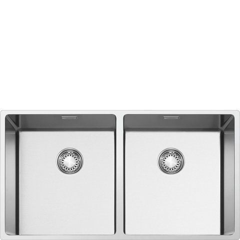 Smeg VR12S4040 - серія MIRA - Мийка, Mira, чаша 400+400*400 см без отвору для крана, потрійна установка R12, нерж. сталь vr12s4040 фото